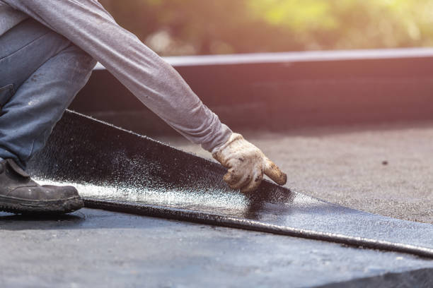 Professional Basement Waterproofing technician working in Onward, IN